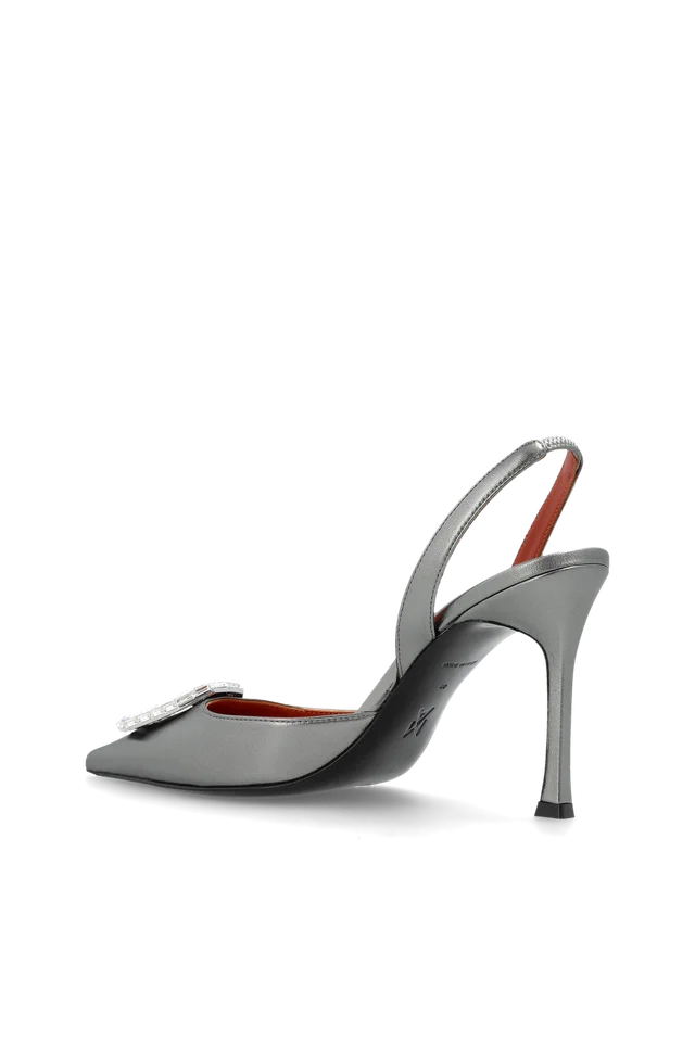 Amina Muaddi Camelia Slingback High-Heeled Sandals, photo 2 of 5 from SENSER