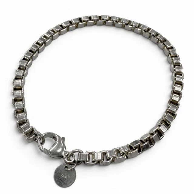 Tiffany & Co. Venetian Chain Bracelet Silver in Silver from The Reluxe