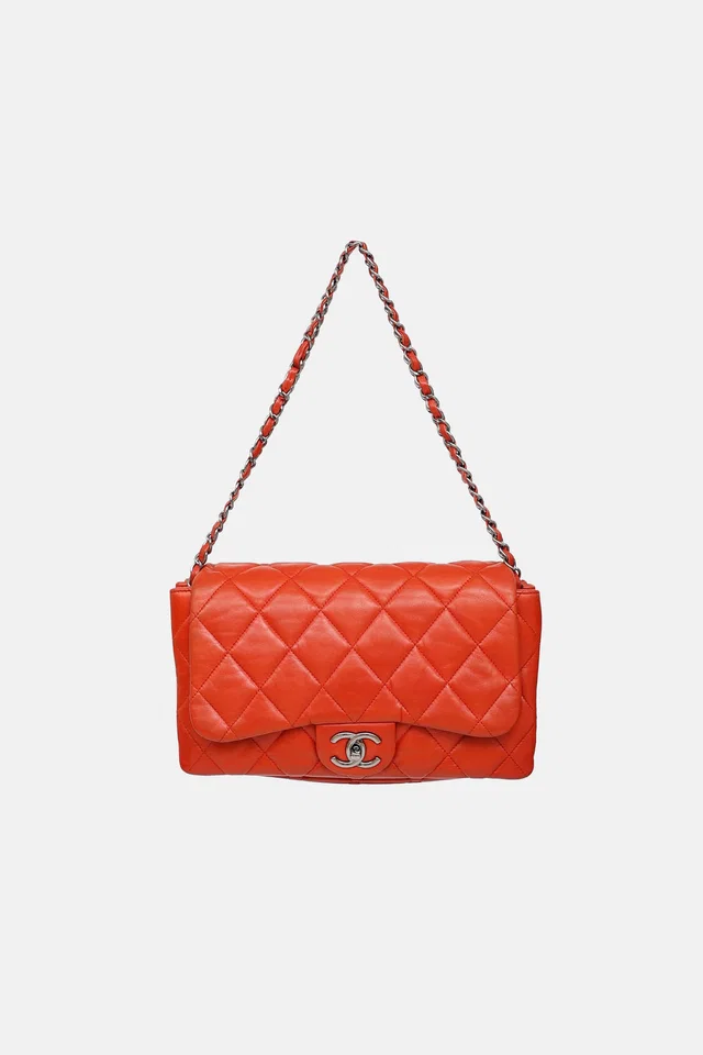 Chanel 2009 Accordian Flap Bag in Woven leather from VSP Consignment
