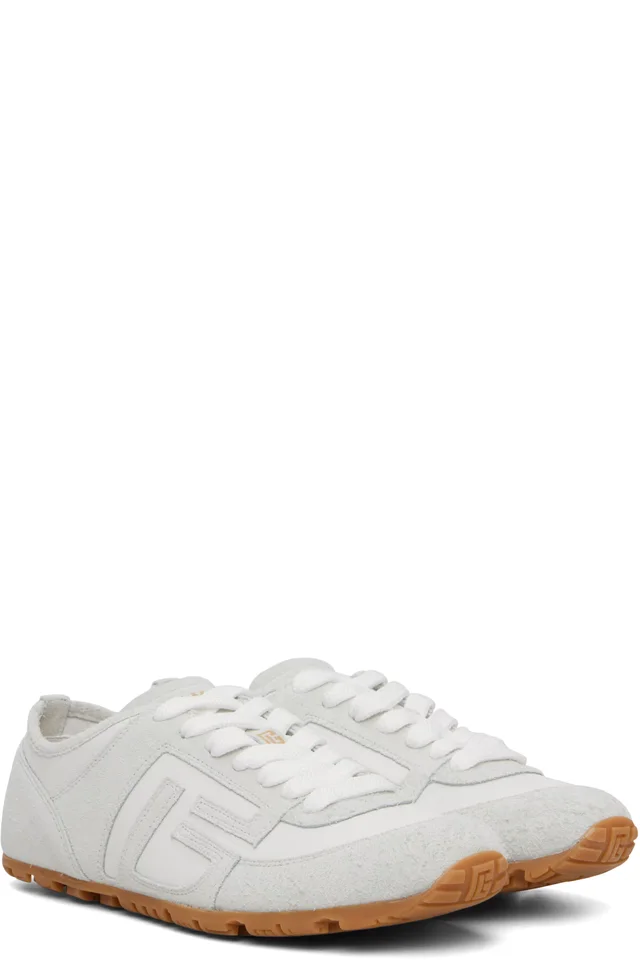BALMAIN Off-White Racer 45 Sneakers, photo 4 of 5 from SSENSE
