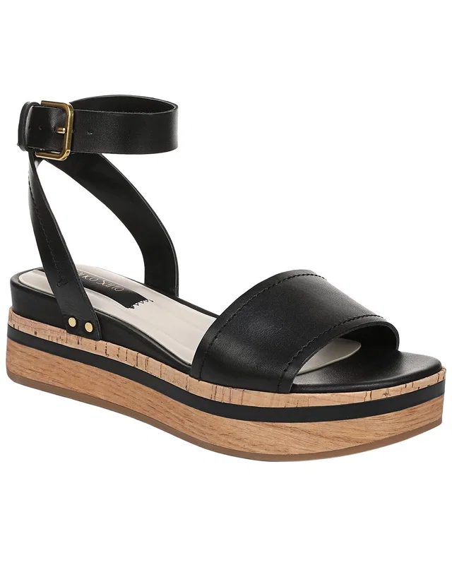Franco Sarto L-Hava Leather Strappy in https://asset2.ruecdn.com/images/sw/131170/1311705370_RLSW_black.jpg, image 1 of 1 from Rue La La