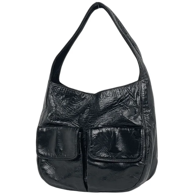Prada Handbag Leather Nero in Black Leather from The Reluxe