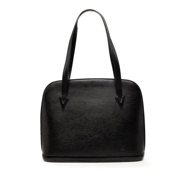 Black Louis Vuitton Epi Lussac Shoulder Bag in Black Leather from Designer Revival