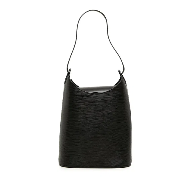 Black Louis Vuitton Epi Sac Verseau Shoulder Bag in Black Leather from Designer Revival, photo 1 of 1