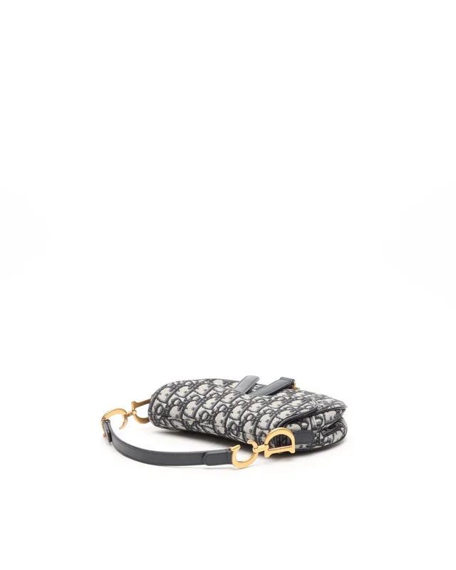 Dior Mini Oblique Saddle Bag in Canvas from A Retro Tale, photo 5 of 11