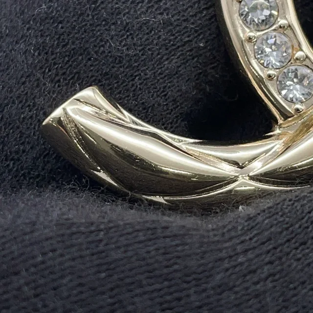 Chanel CC Logo Necklace GoldAB1456 Metal Rhinestone from GALLERY RARE, photo 8 of 10