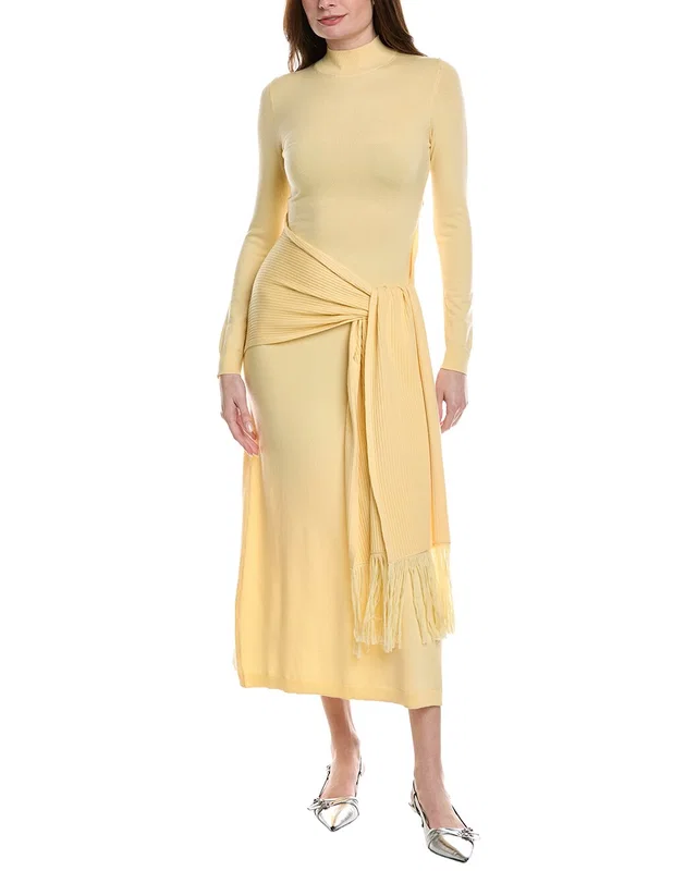 Lela Rose Wool-Blend Wrap Dress, image 1 of 1 from Gilt