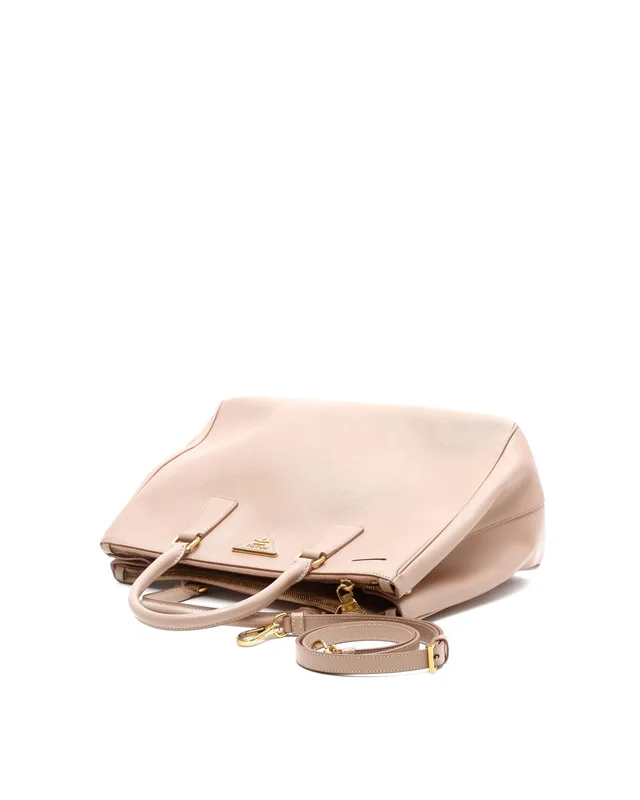 Prada Small Saffiano Lux Double-Zip Galleria Tote Bag in Saffiano leather from A Retro Tale, photo 4 of 10