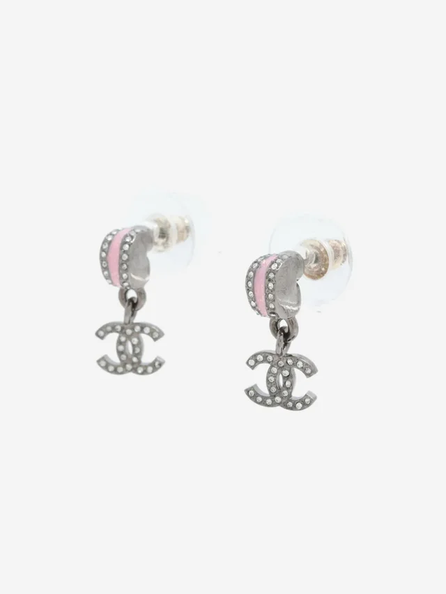 Chanel Silver Coco Mark C25B drop earrings in Silver from Sign of the Times