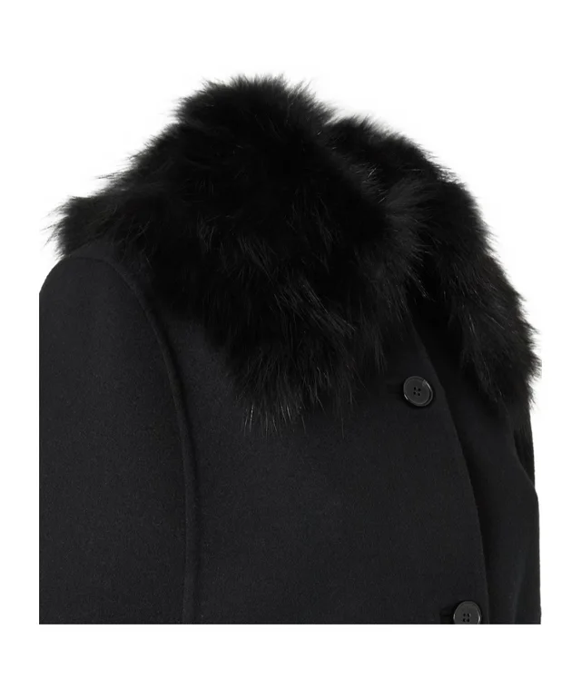 Fendi Black double-sided wool cape, image 1 of 1 from SENSER