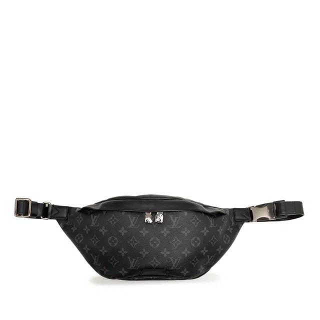 Black Louis Vuitton Monogram Eclipse Discovery Bumbag PM Belt Bag in Black Canvas from Designer Revival