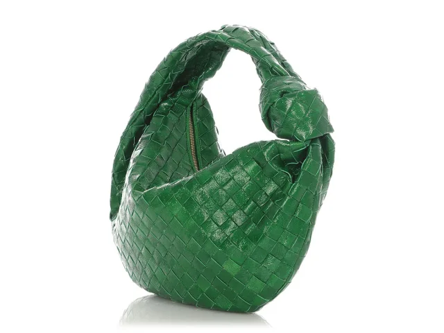 Bottega Veneta Metallic Green Patent Teen Jodie in Green Patent leather from Ann's Fabulous Finds, photo 3 of 9