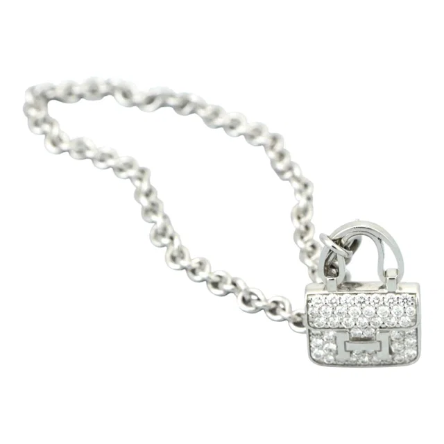 Hermès Gold Constance Bracelet 18k White Gold & Diamonds in White from Luxury Promise