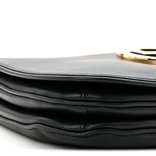 Gucci Roxy Calfskin Web Medium Blondie Top Handle Shoulder Flap Bag Black in Black Calfskin from FASHIONPHILE, photo 9 of 10