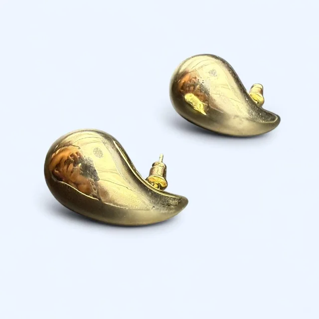 Bottega Veneta Women's Earrings - Gold in gold from Depop, photo 1 of 1