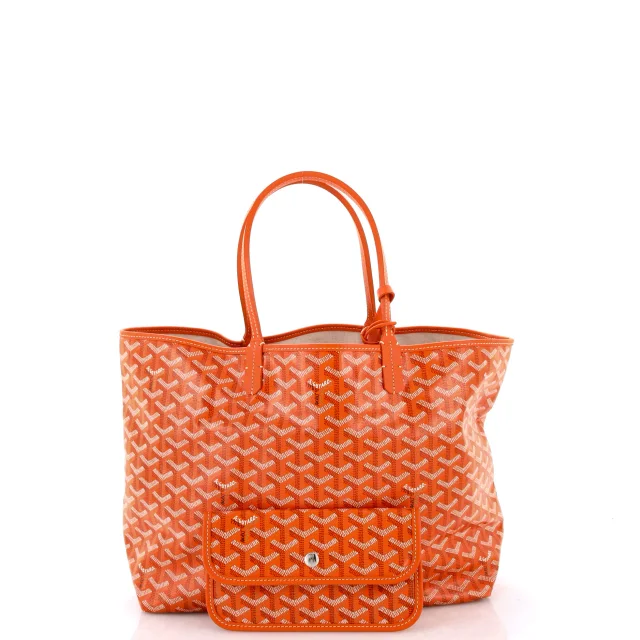 Goyard Saint Louis Tote Coated Canvas PM in orange Coated canvas from Rebag, photo 2 of 7