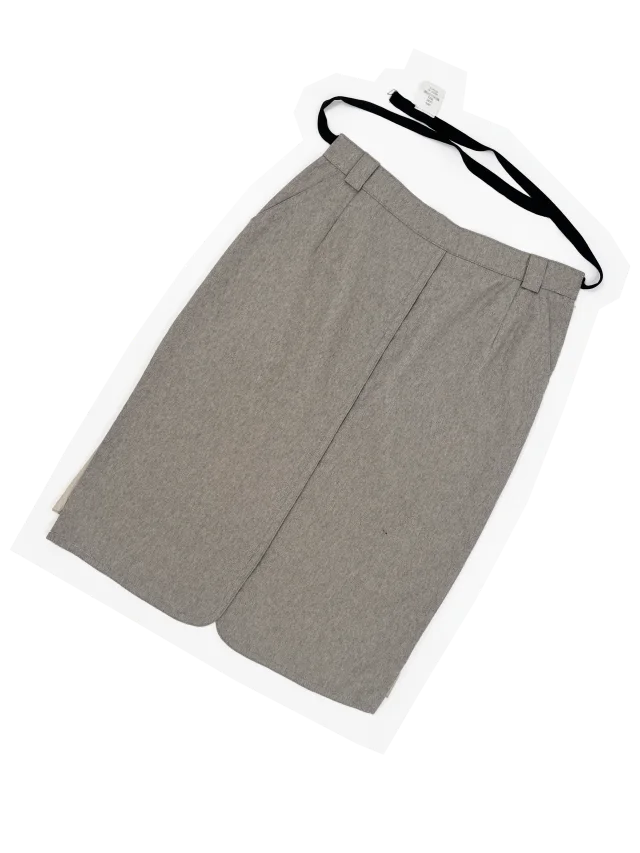Maison Margiela artisanal half skirt apron in Wool from James Veloria