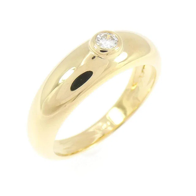 Cartier Diamond 750 Yellow Gold Ring Size 12 in Yellow from LuxUness