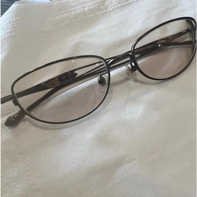 Judith Leiber Women's Sunglasses - Gold in gold from Depop, photo 1 of 1