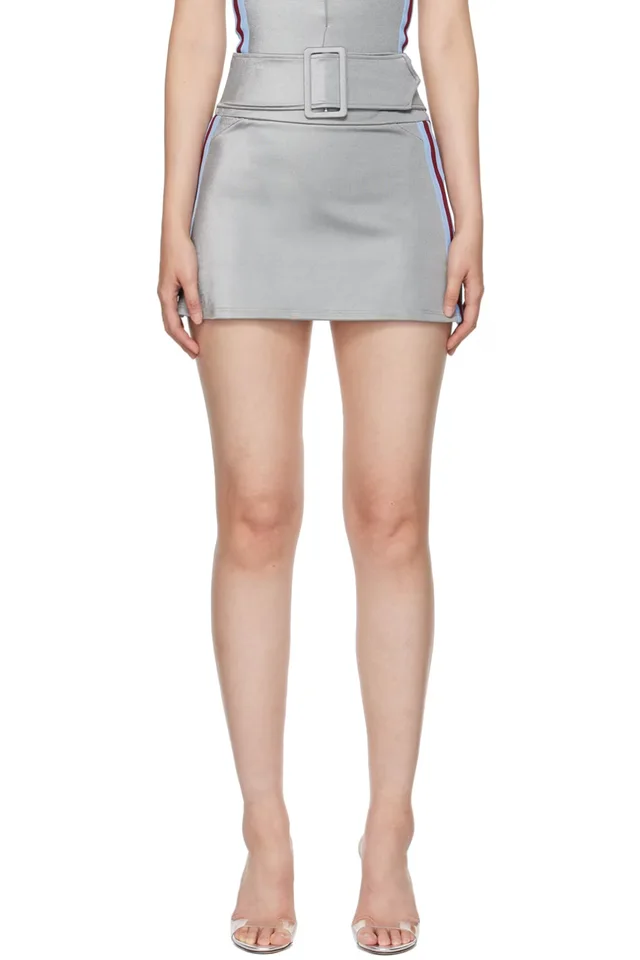 Maisie Wilen Gray Magnet Miniskirt, image 1 of 1 from SSENSE