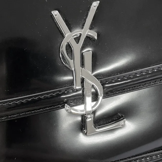 Saint Laurent Solferino Medium Satchel Black711039AAB9H1000 Patent Leather Size Medium in Patent leather from GALLERY RARE, photo 14 of 18