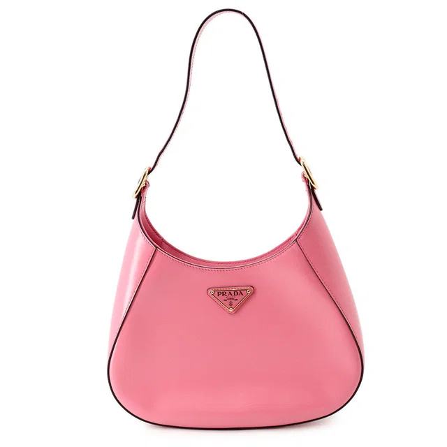 Prada Cleo Shoulder Pink1BC499 Brushed Calf Leather in Calfskin from GALLERY RARE