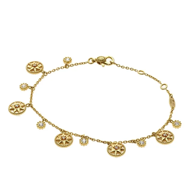 Dior Rose des Vents Diamond Bracelet 18K Yellow Gold in Pink from The Reluxe