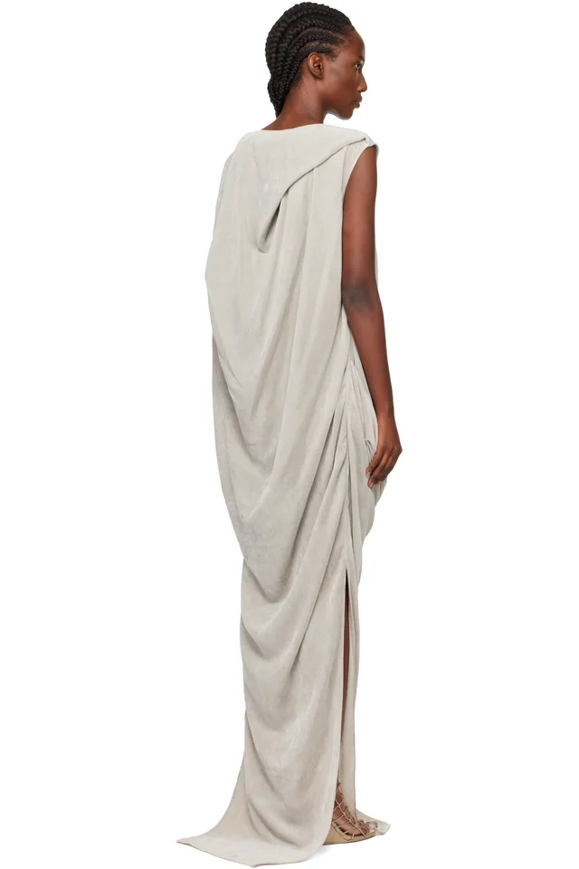 Rick Owens Off-White Concordians Nouveau Maxi Dress, photo 3 of 4 from SSENSE