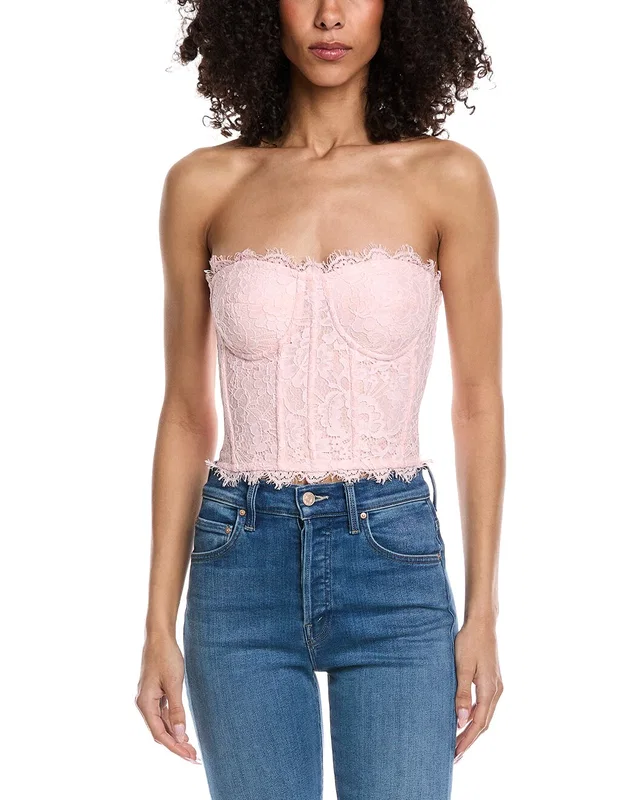 Generation Love Enya Lace Bustier in //asset1.ruecdn.com/images/sw/141561/1415614904_RLSW_pink.jpg, image 1 of 1 from Gilt