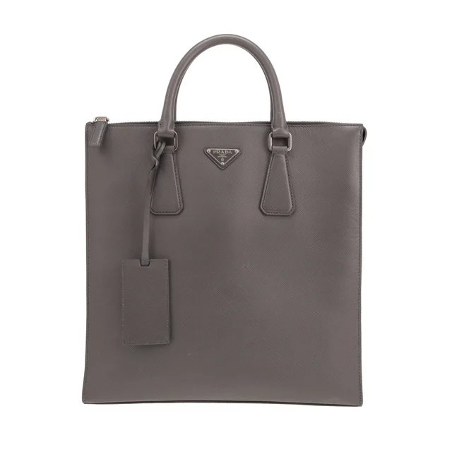 Prada handbag in grey Saffiano leather in Grey Saffiano leather from Collector Square, photo 2 of 5
