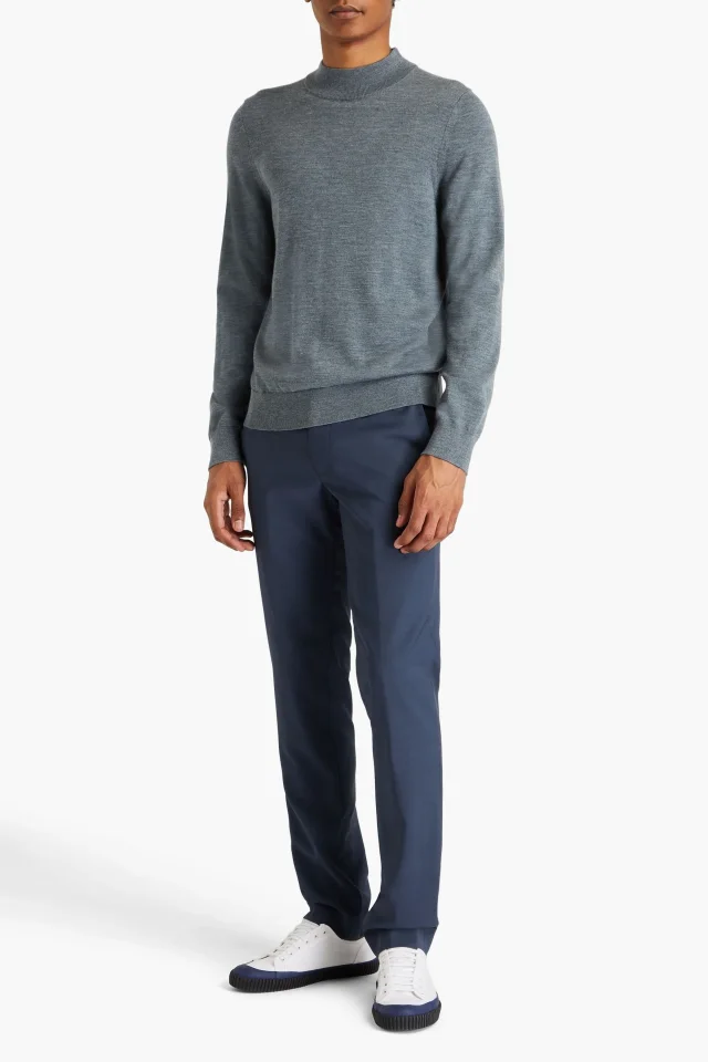 Sandro Wool Mélange Turtleneck Sweater, photo 2 of 4 from THE OUTNET