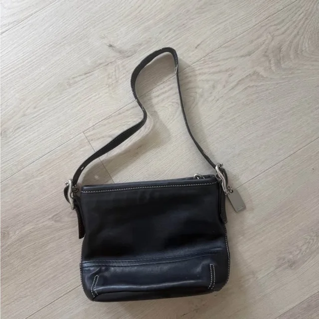 Vintage Mini Coach Bag in black from Poshmark