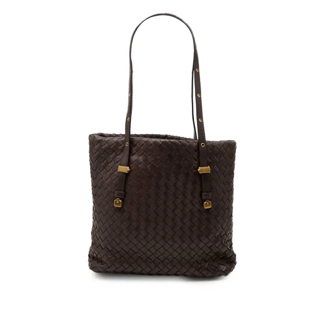 Brown Bottega Veneta Small Nappa Intrecciato Tote in Brown Nappa leather from Designer Revival, photo 1 of 1