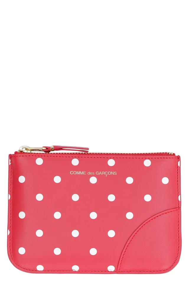 Comme des Garçons Polka-Dot Leather — Red Cow Hide in Red Leather from HEWI