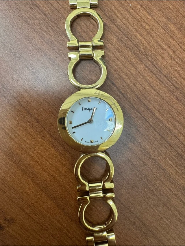 Ferragamo Gold And White Women's Bracelet Watch in gold|white from Poshmark
