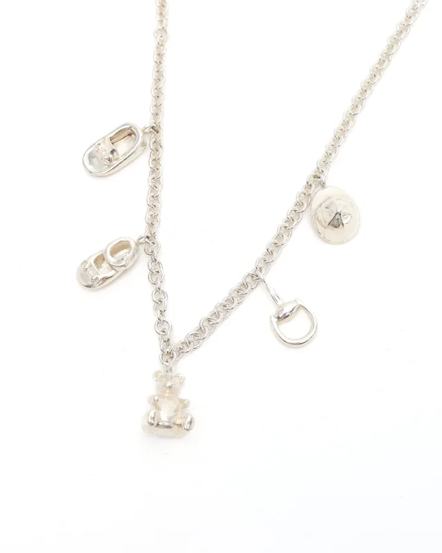 Gucci Charms Silver Necklace in Silver from A Retro Tale, photo 3 of 4