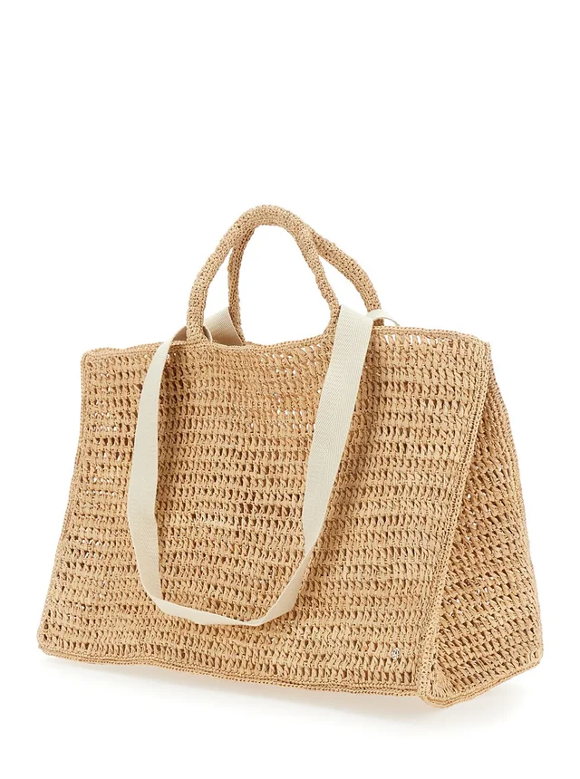 HELEN KAMINSKI 'Anika' Beige Handbag with Crochet Motif in Raffia for Women in Beige 100% Raffia, photo 4 of 10 from Gaudenzi Boutique