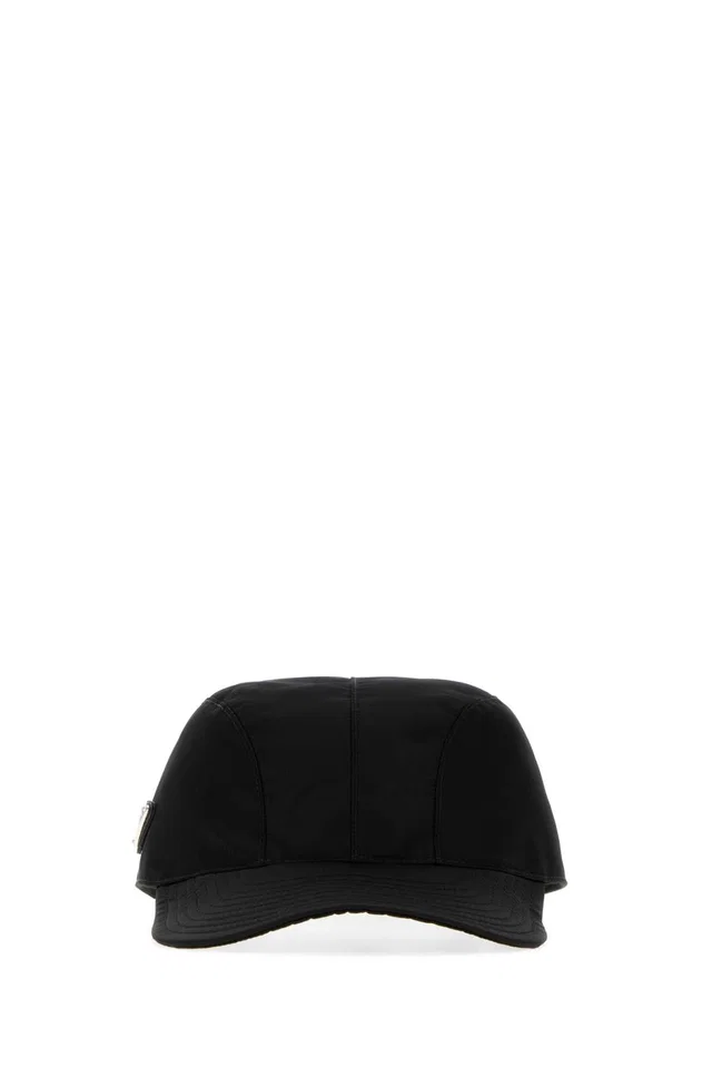 Prada Hat Recycled Nylon Baseball Cap — Black Caps in Black Nylon from HEWI
