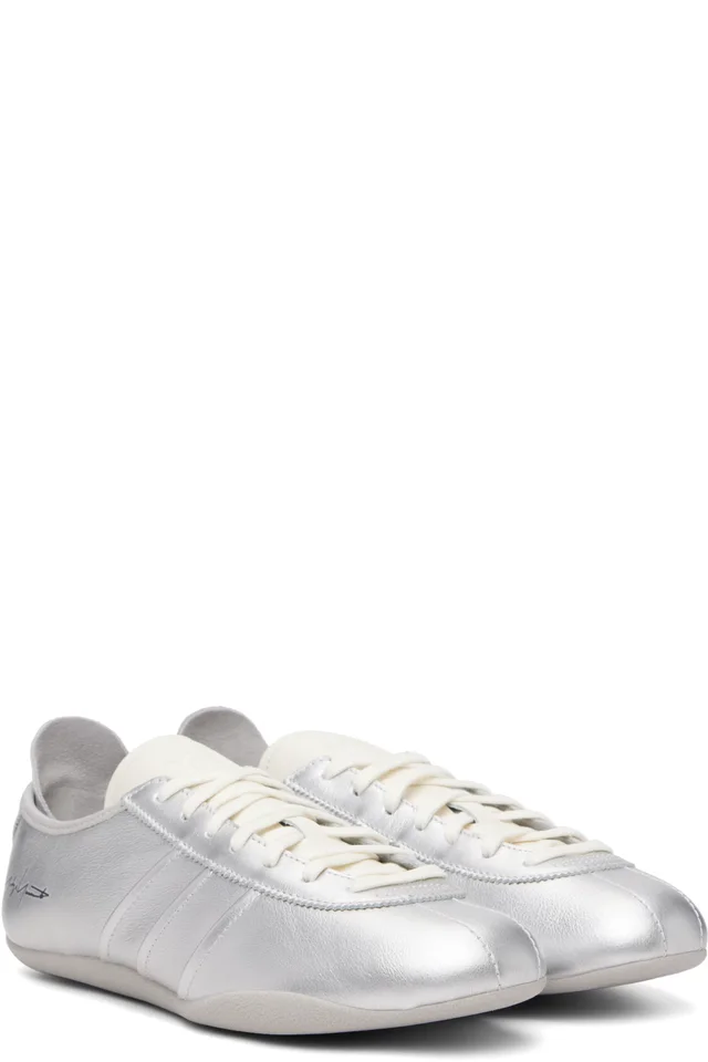 Y-3 Silver Tokyo Sneakers, photo 4 of 4 from SSENSE
