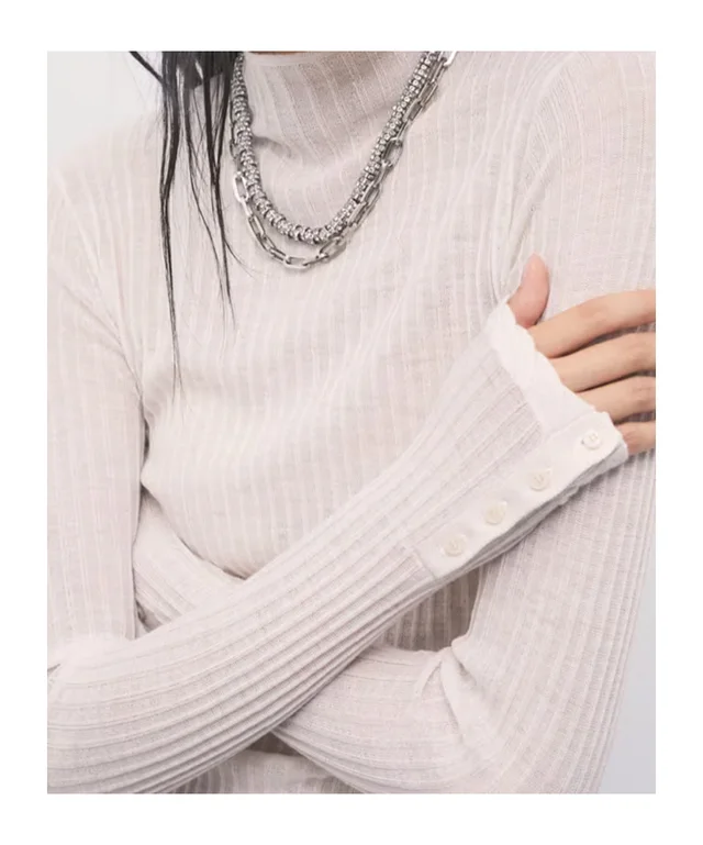 Patrizia Pepe ribbed funnel-neck knit, photo 6 of 6 from SENSER