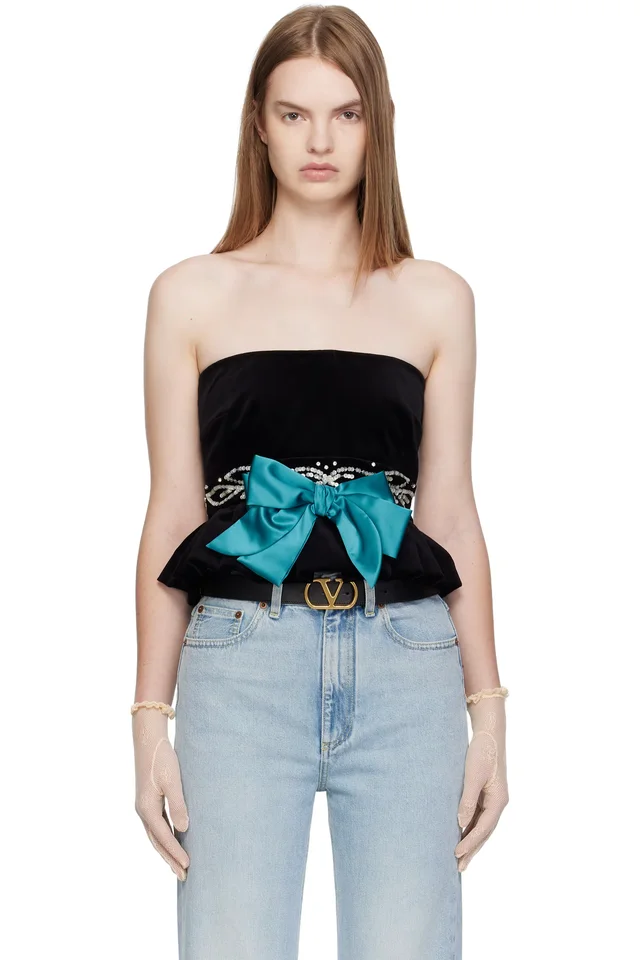 Black Velvet Tank Top, image 1 of 1 from SSENSE