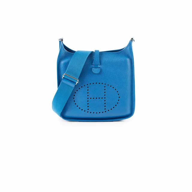 Hermès Evelyne 29 Clemence Blue Brighton? - Stamp Z in Blue Clemence leather from The Purse Affair