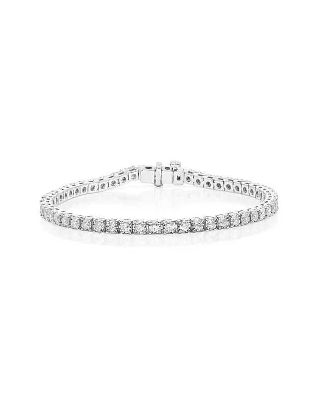 Amairah Silver 3.00 ct. tw. Lab-Grown Diamond Tennis Bracelet, image 1 of 1 from Gilt