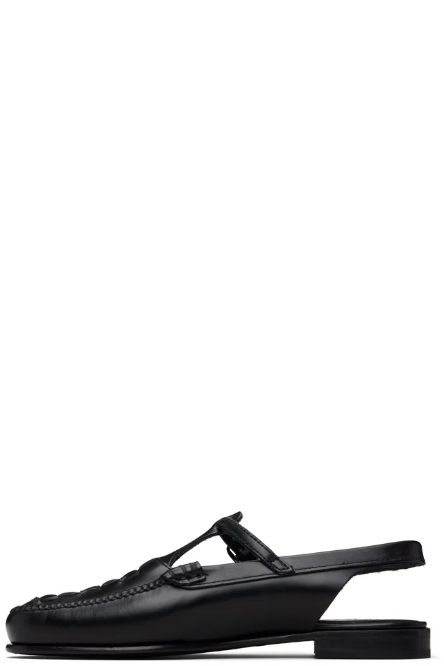 HEREU Black Roqueta Loafers, photo 3 of 5 from SSENSE
