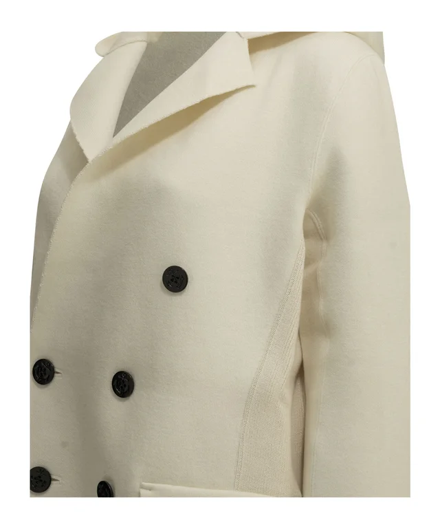 Sacai Double-Breasted Hooded Coat, photo 4 of 4 from SENSER