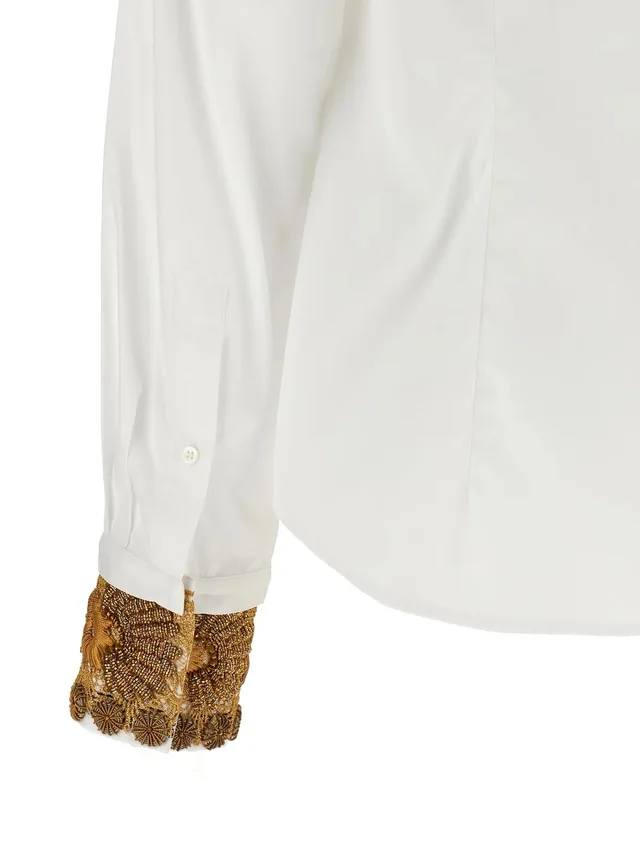 Dries Van Noten embroidered cotton poplin shirt, photo 6 of 7 from SENSER