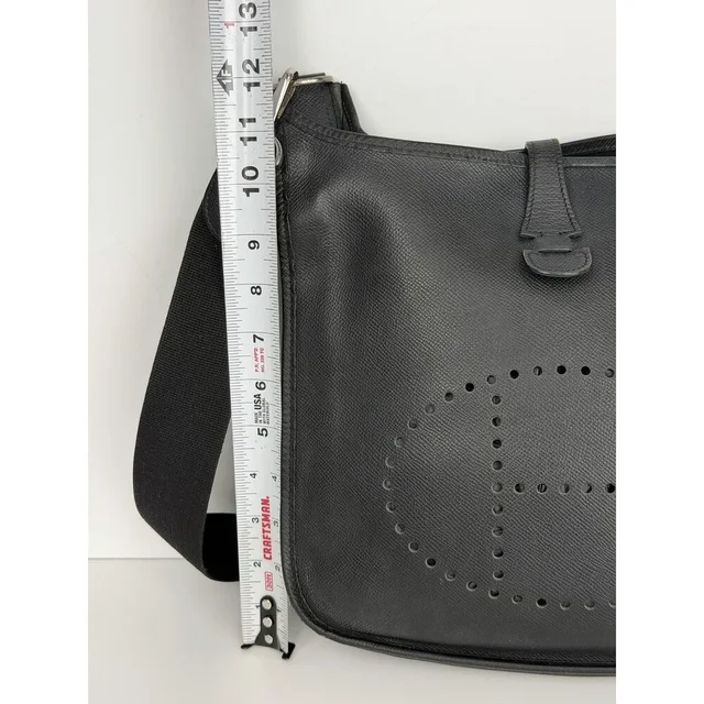 Hermès Evelyne Iii Pm Crossbody Bag in silver|black|gray Clemence leather from Poshmark, photo 14 of 16