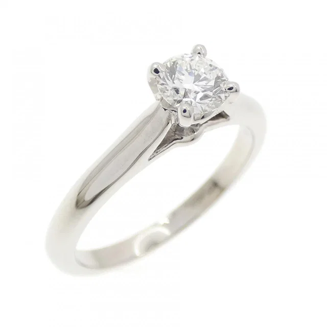 Cartier 1895 Solitaire Platinum Ring Size 47 from LuxUness