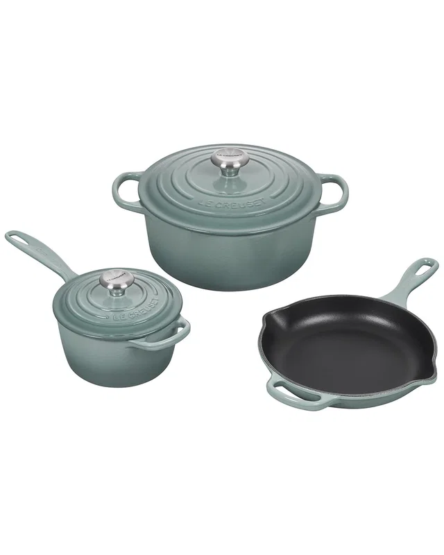 Le Creuset Sea Salt 5pc Signature Set, image 1 of 1 from Rue La La