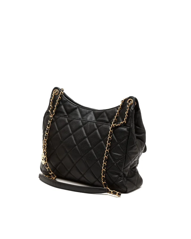 Chanel Caviar Large Wavy CC Bag in Caviar leather from A Retro Tale, photo 3 of 9